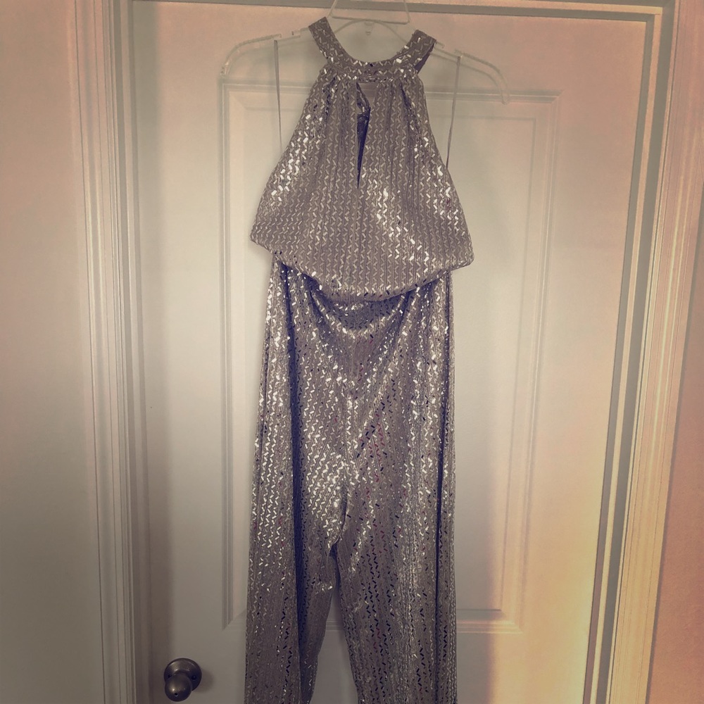 Lost and Wander Silver, sparkle jumpsuit